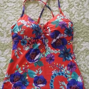 Seafolly Australia Floral tankini top US8